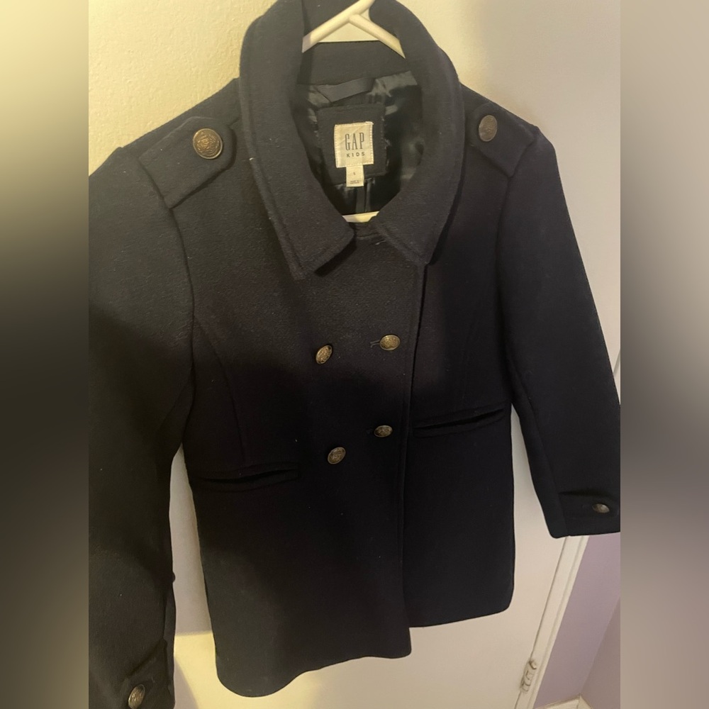 GapKids Girls Navy Pea Coat